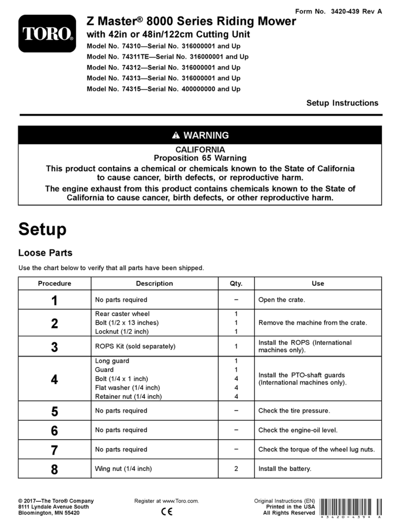 Toro Z Master 8000 Series Manual