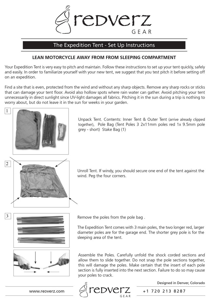 REDVERZ Expedition Tent II Series Setup instructions