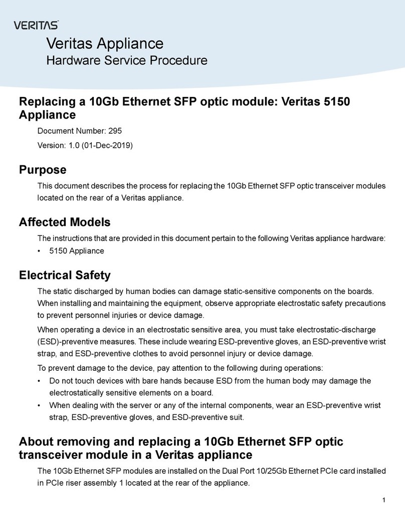 VERITAS 5150 Hardware Service Procedure VERITAS 5150 Hardware Service Procedure