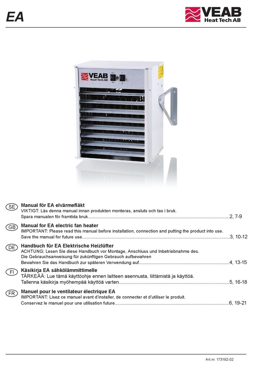 VEAB Heat Tech EA Series User manual