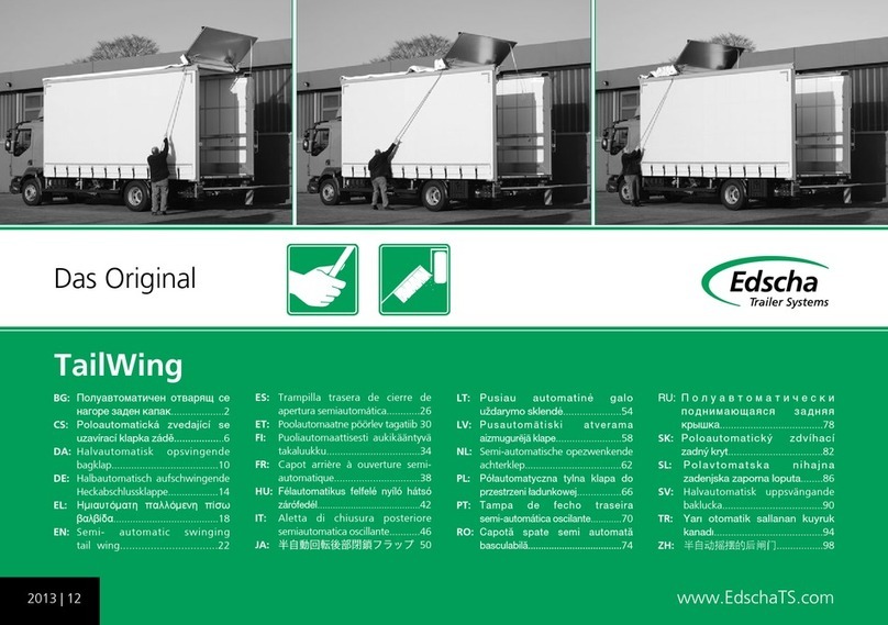 Edscha Trailer Systems TailWing quick guide Edscha Trailer Systems TailWing quick guide