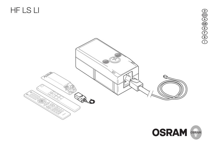 Osram HF LS LI Installation and operation