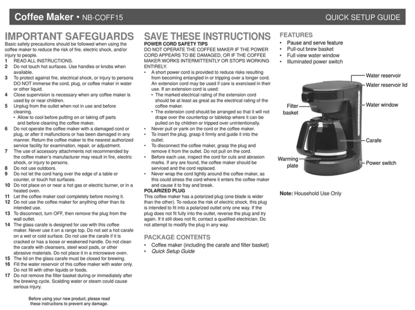 Best Buy NB-COFF15 User manual