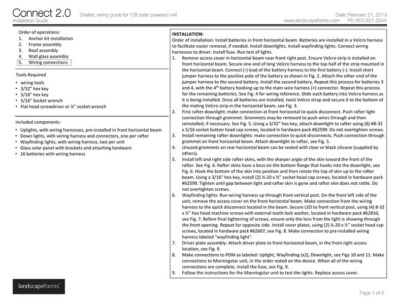 Landscape Forms Connect 2.0 installation guide