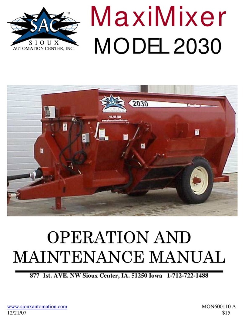 SAC MaxiMixer 2030 Operation and maintenance manual