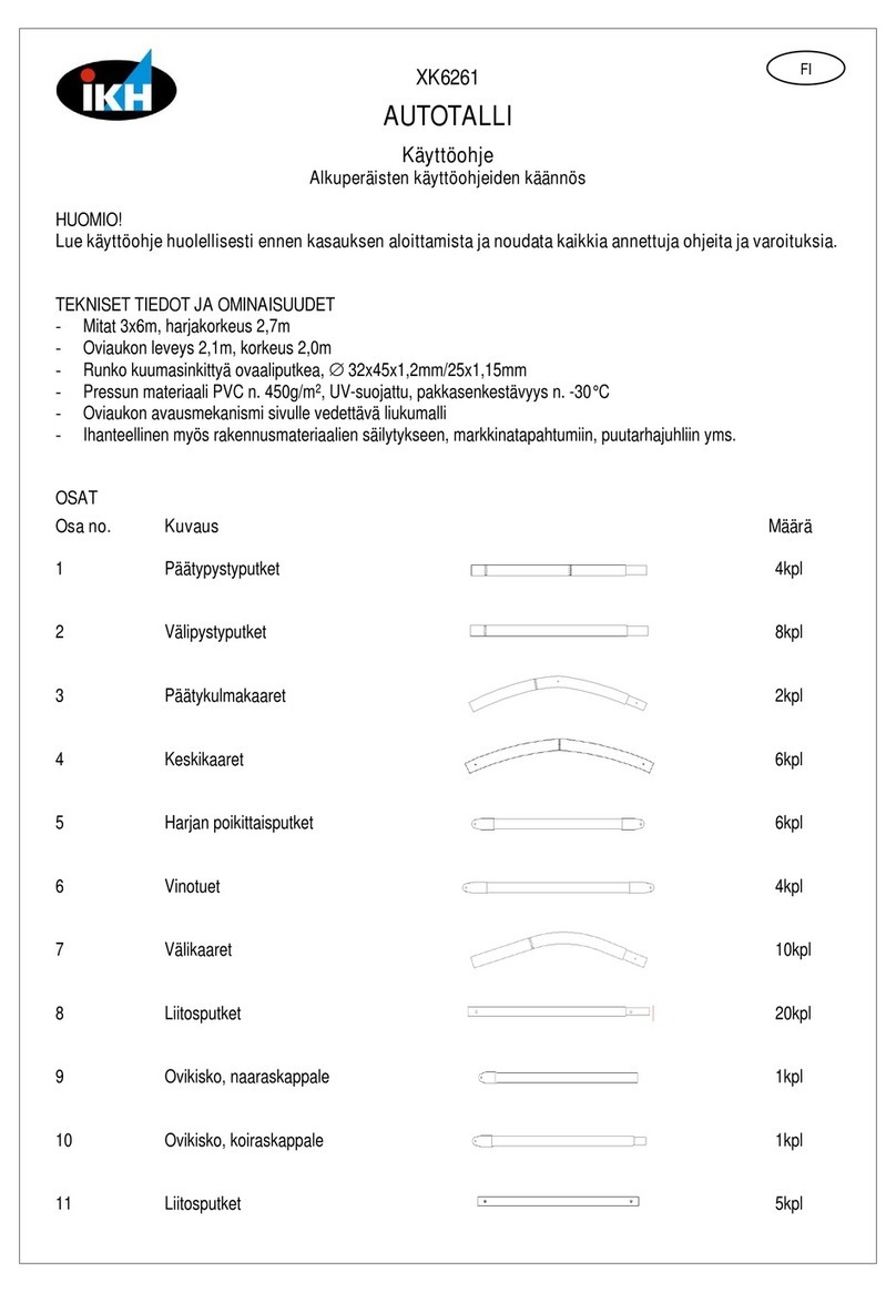 IKH XK6261 instruction manual