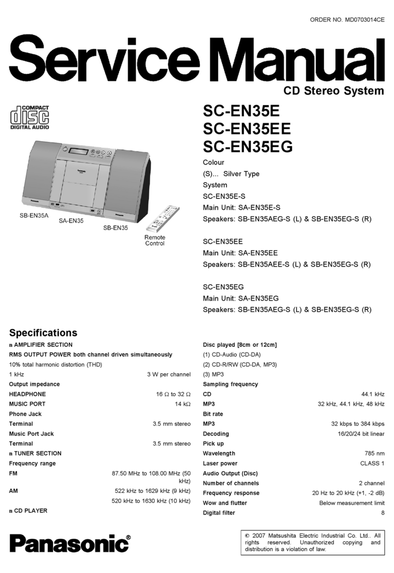 Panasonic SC-EN35E Service manual