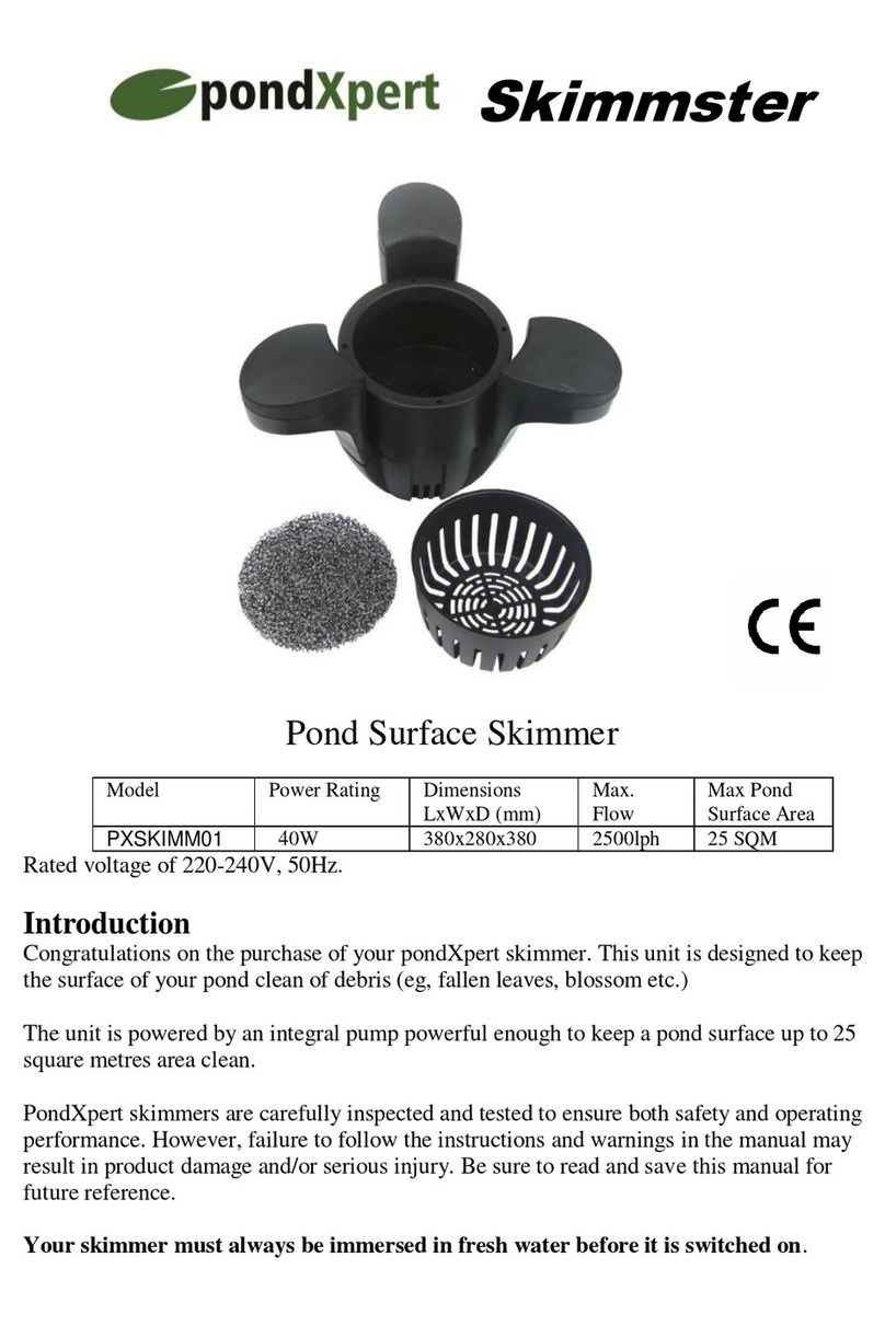 PondXpert Skimmster PXSKIMM01 manual
