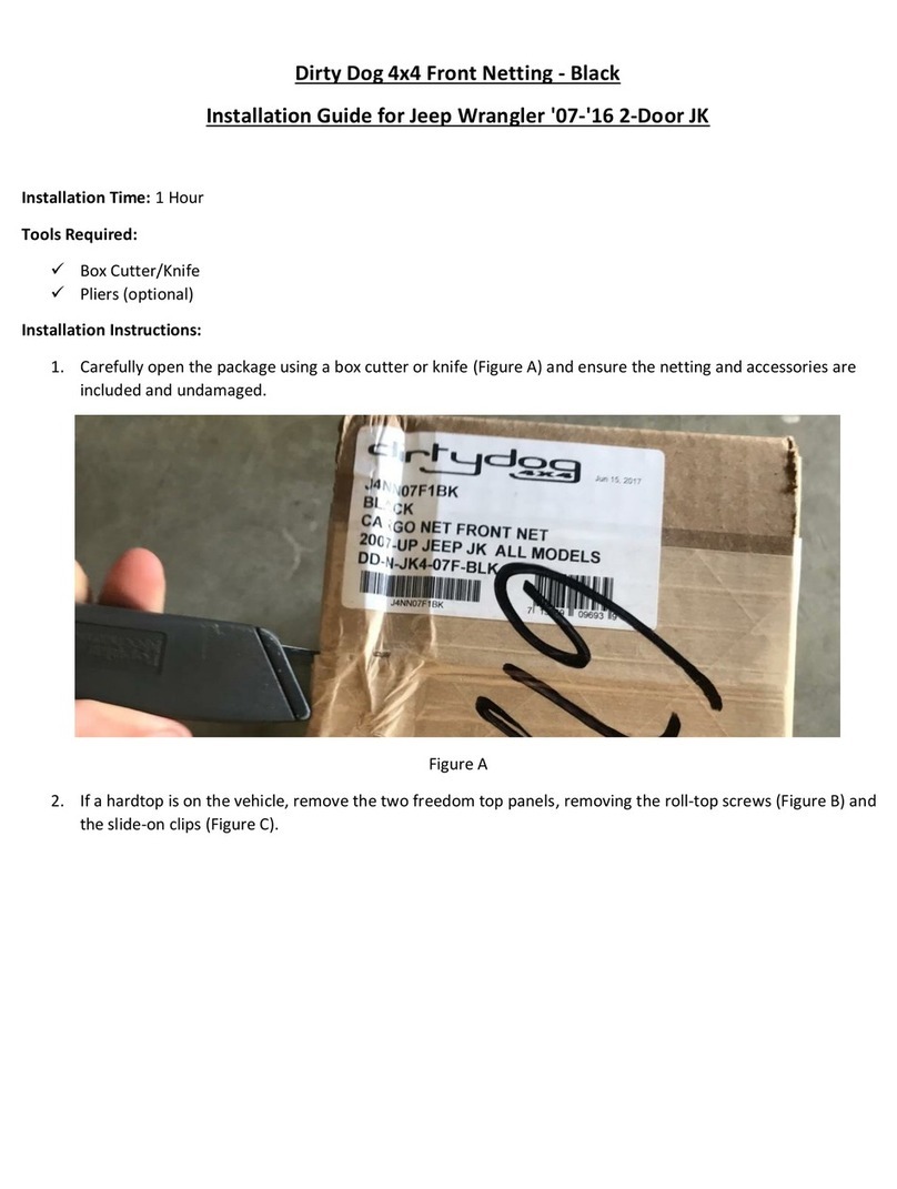 Dirtydog 4x4 J4NN07F1BK installation guide