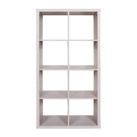 Living & Co MADRID STORAGE  SHELF 8 CUBE Assembly instructions