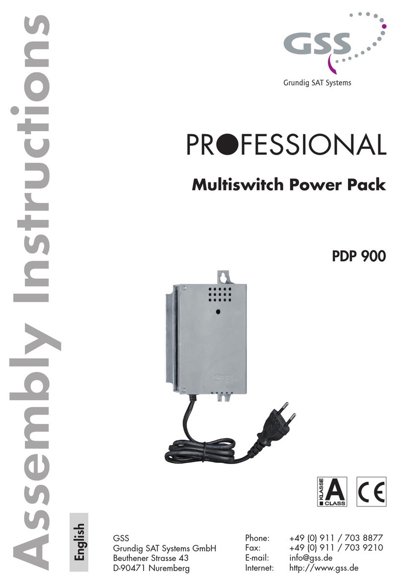 GSS PDP 900 User manual