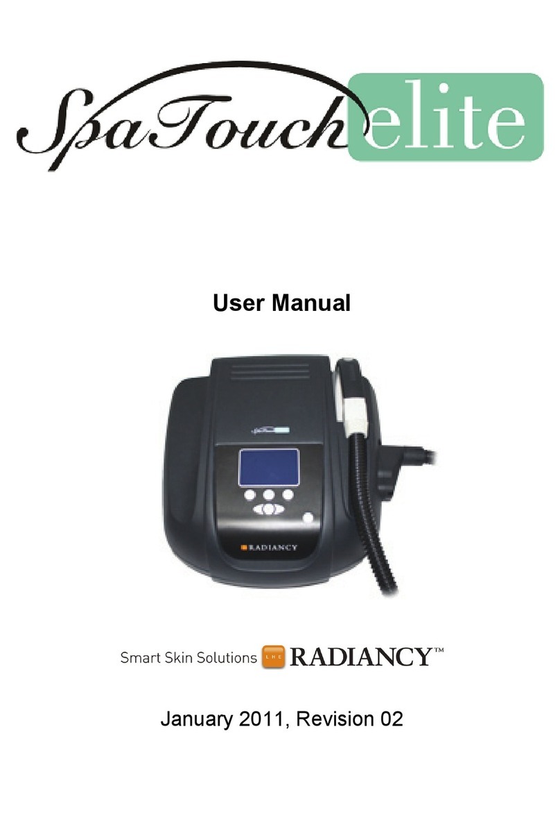 Radiancy SpaTouch Elite user manual