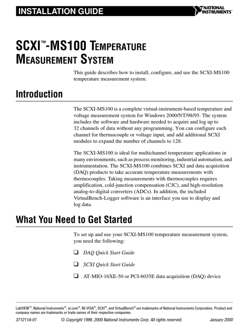 NI SCXI-MS100 installation guide