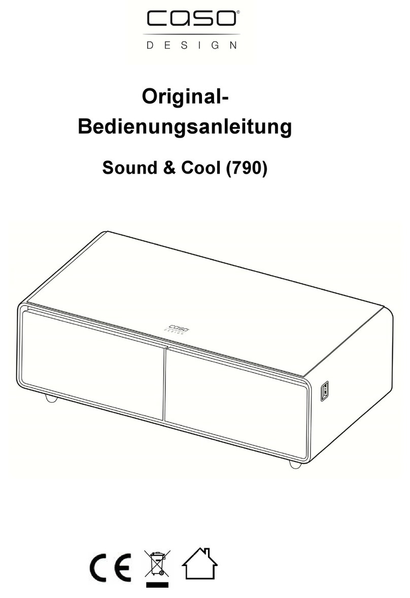 CASO DESIGN Sound & Cool 790 operating manual