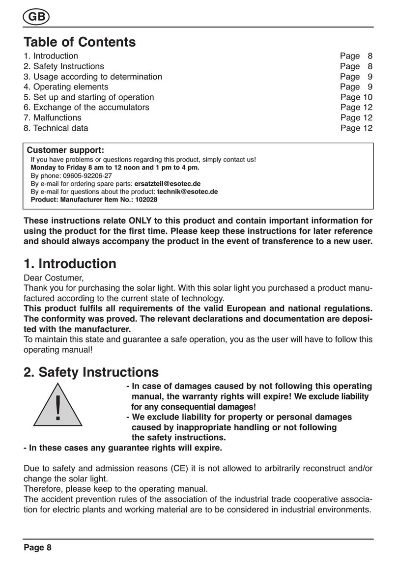 esotec 102028 operating manual