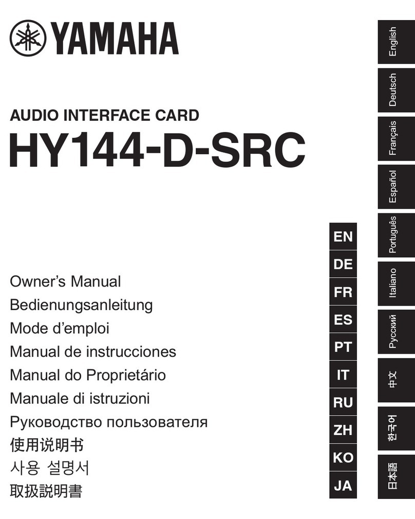 Yamaha HY144-D-SRC User manual