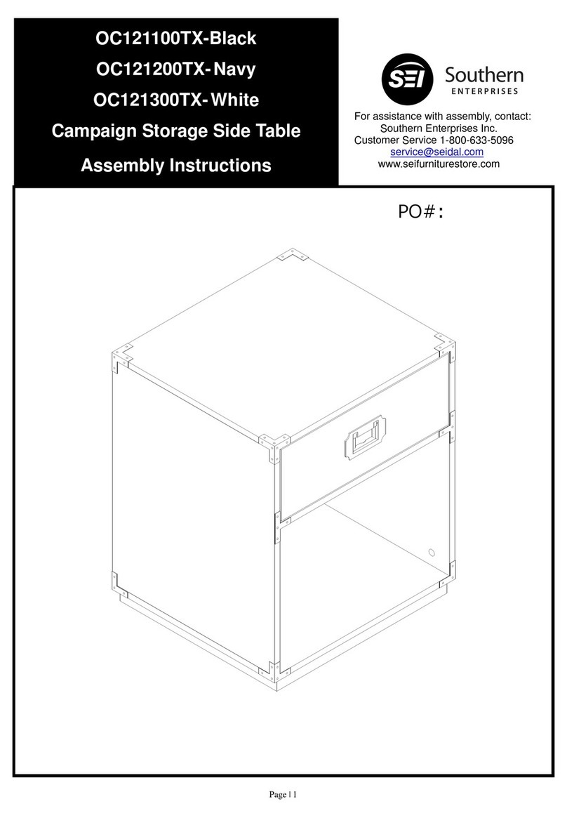 Southern Enterprises OC121100TX Assembly instructions
