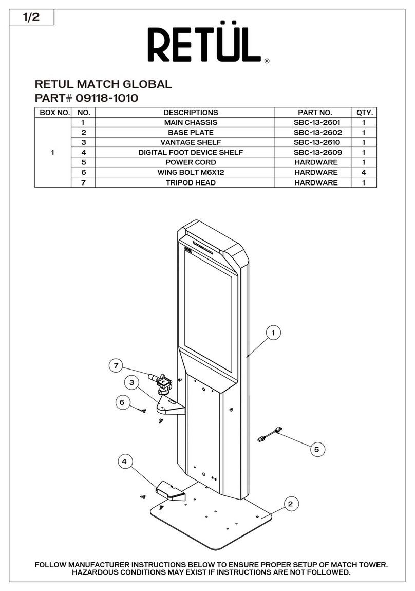 Specialized RETUL MATCH GLOBAL manual