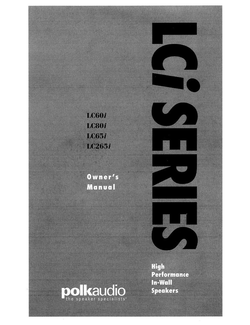 Polk Audio LCi Series owner's manual