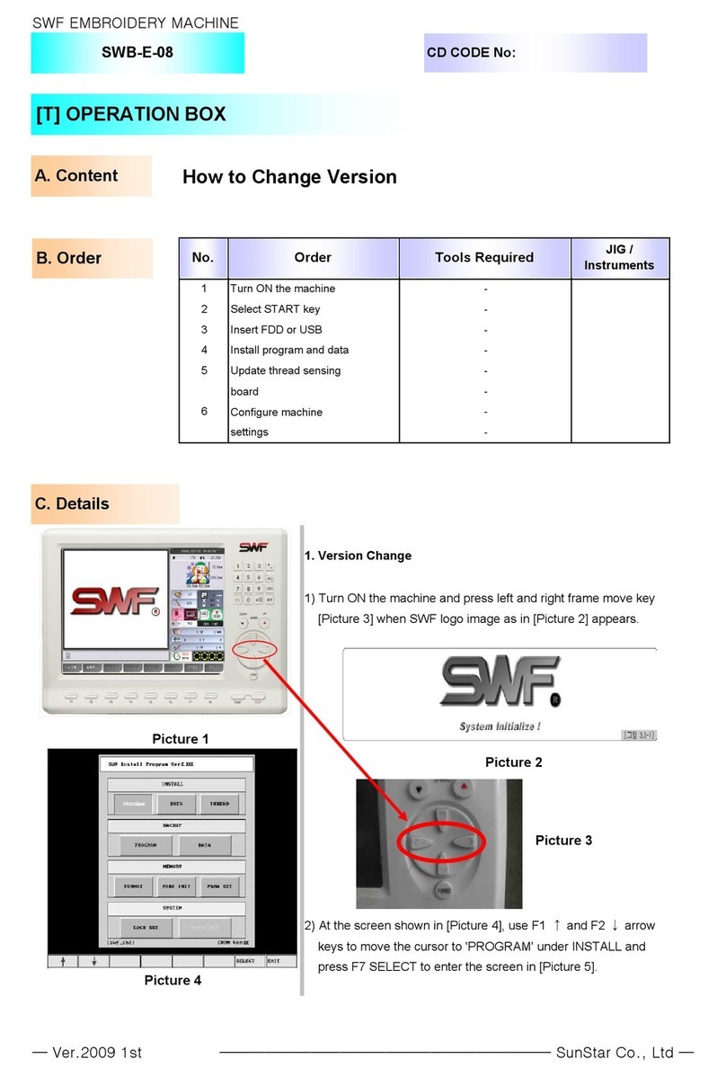 SunStar SWF SWB-E-08 User manual