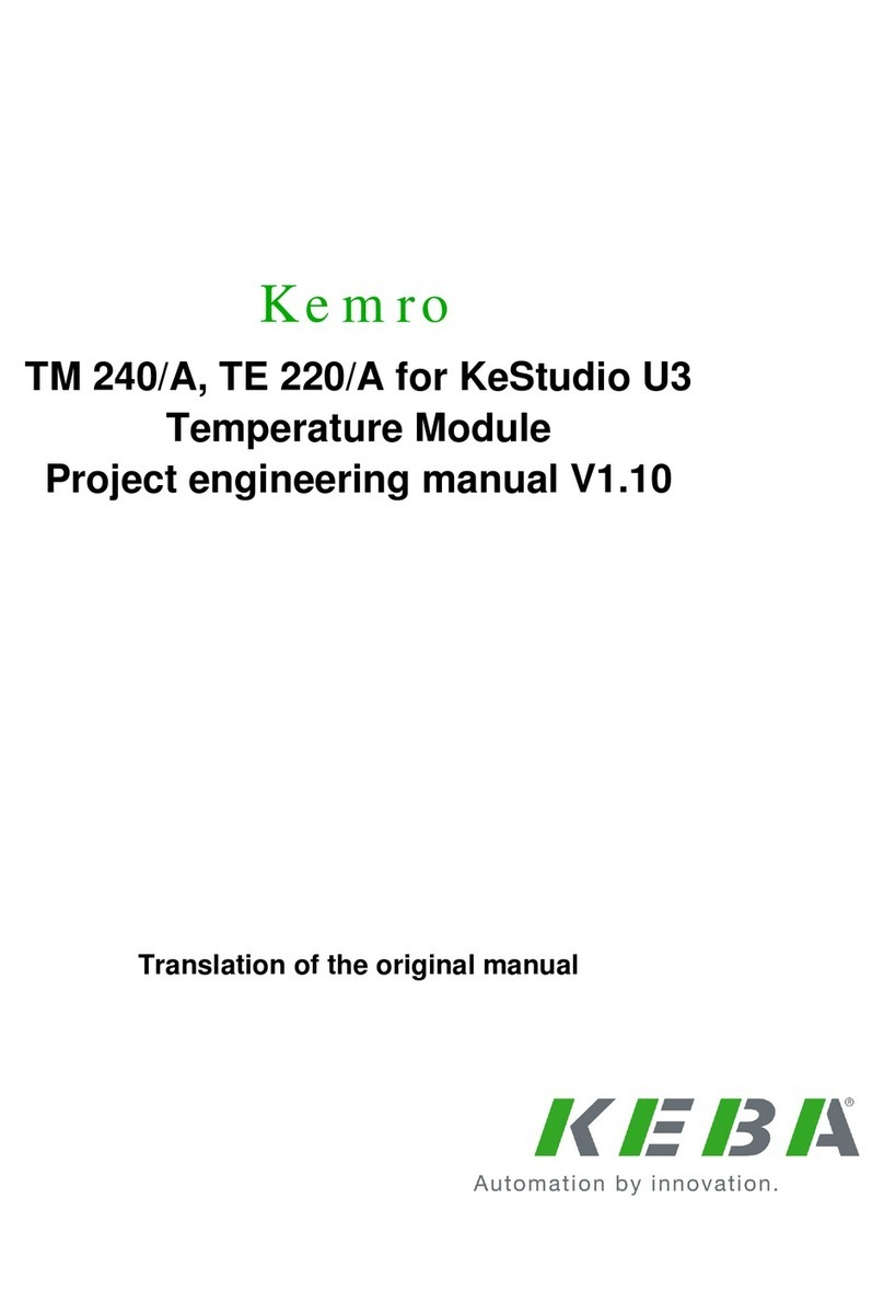 Keba Kemro TM 240/A Project engineering manual