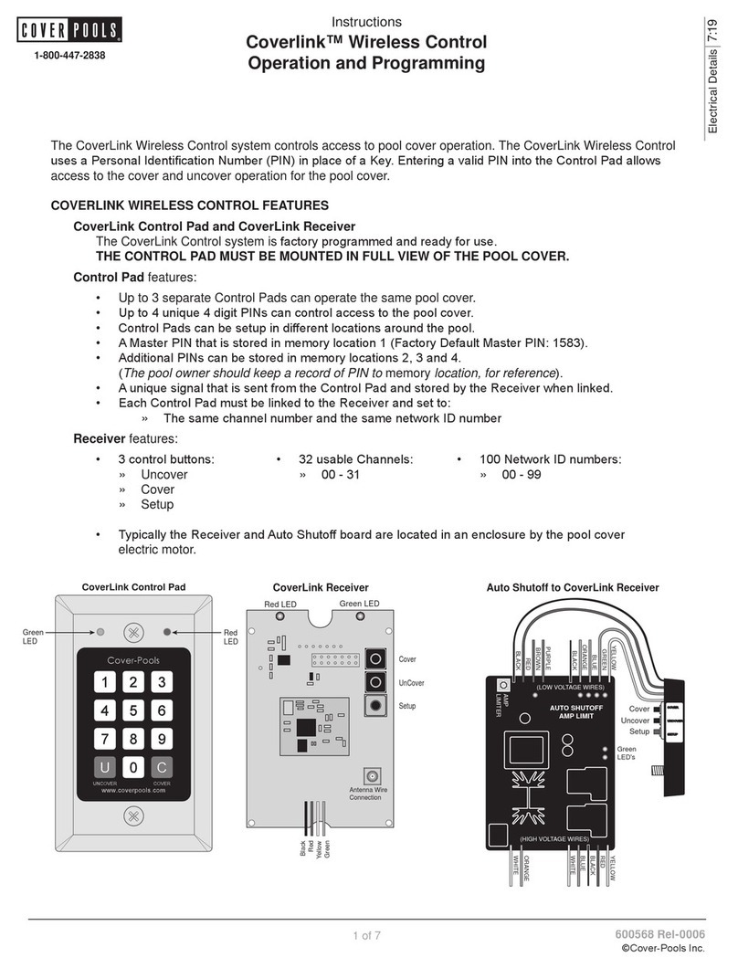 Cover Pools Coverlink Wireless Control instructions