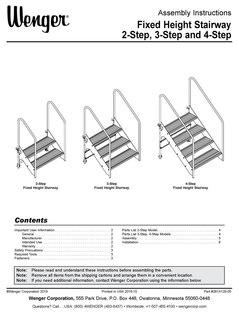 Wenger Fixed Height Stairway 2-Step User manual