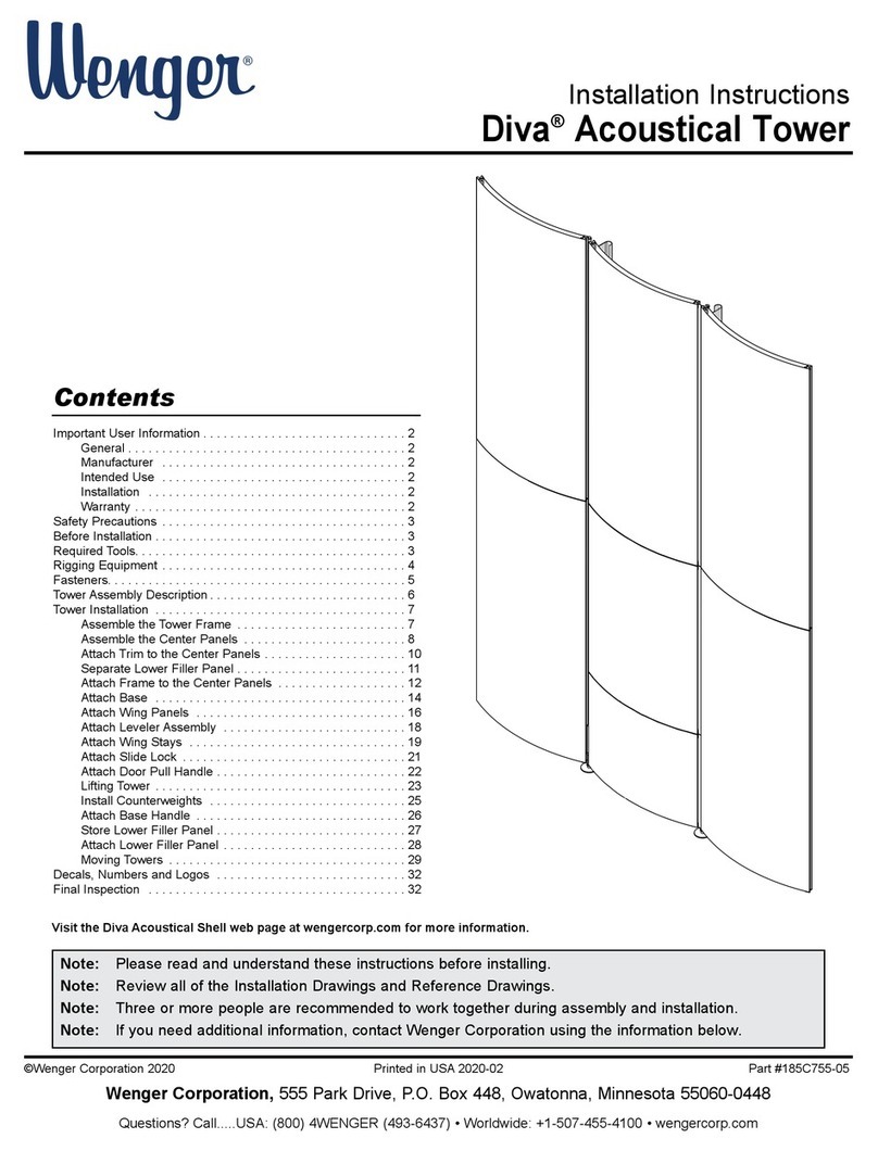 Wenger Diva Acoustical Tower User manual