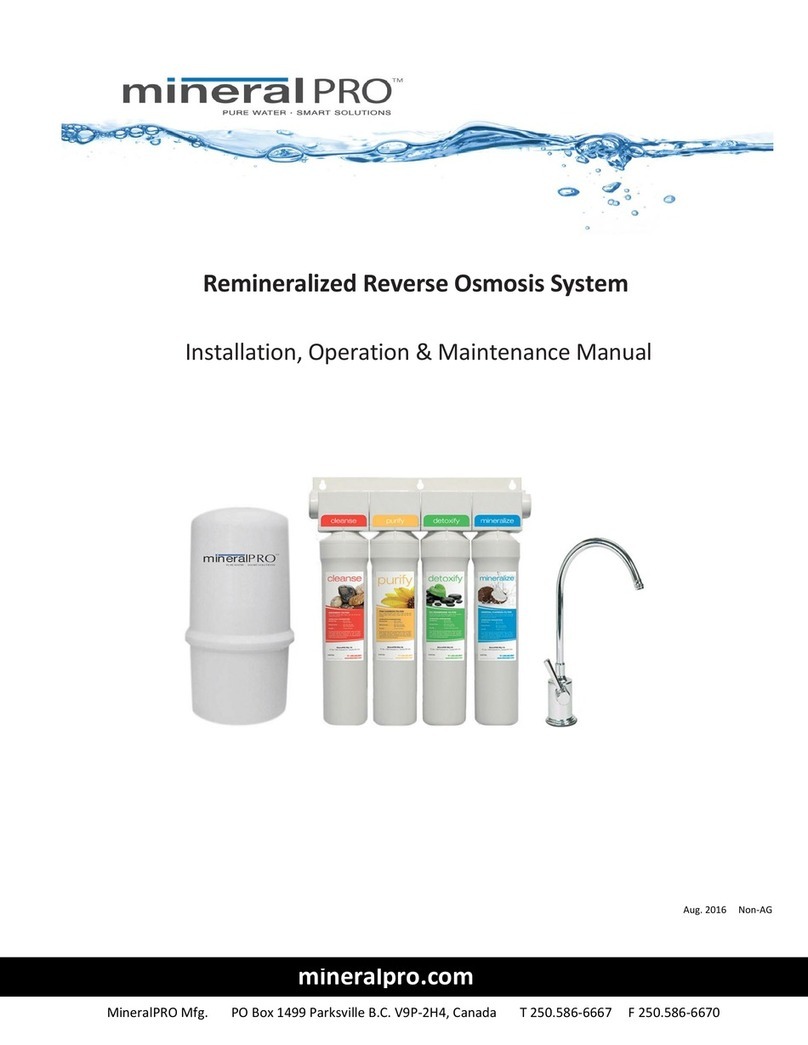 mineralPRO 700 Series Installation, operation & maintenance manual mineralPRO 700 Series Installation, operation & maintenance manual