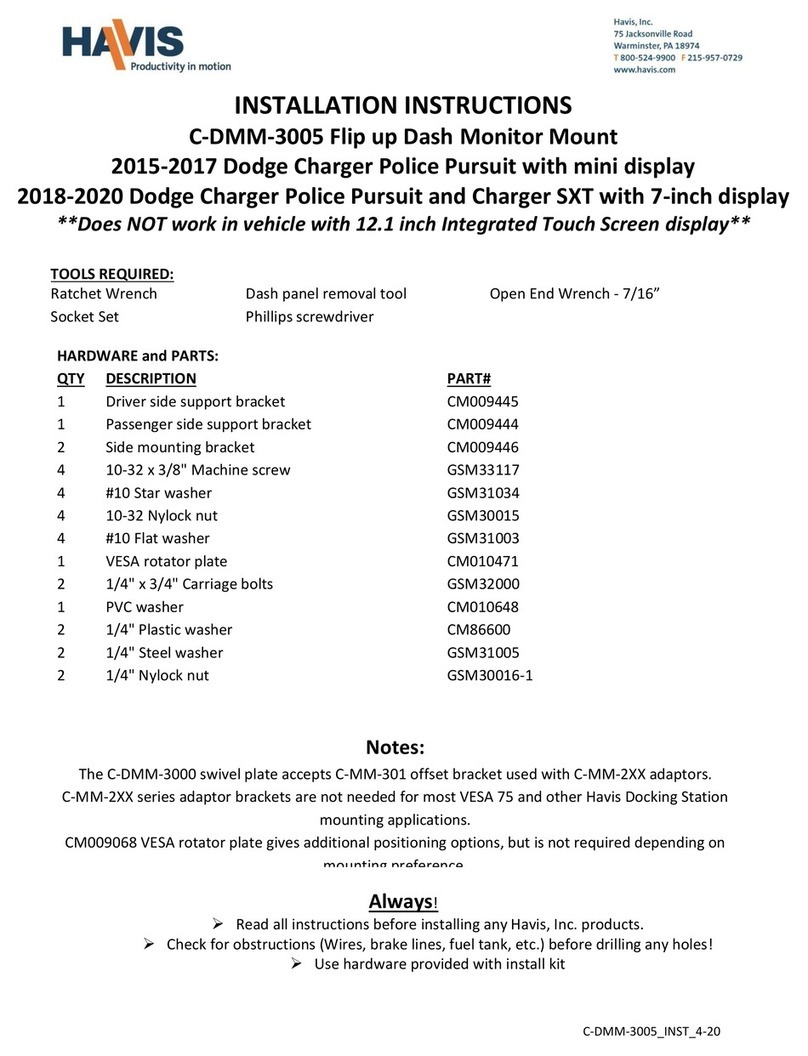 Havis C-DMM-3005 installation instructions