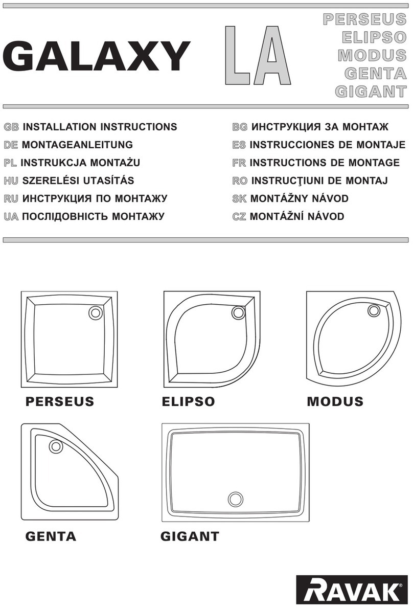 RAVAK GALAXY LA Series User manual RAVAK GALAXY LA Series User manual