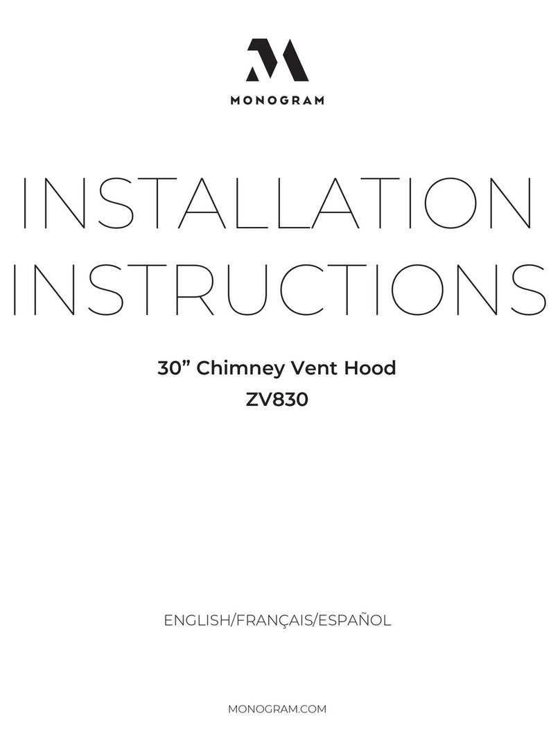 Monogram ZV830 User manual