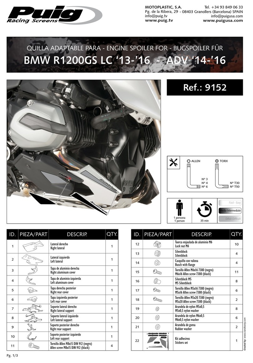 PUIG 9152 Mounting instructions
