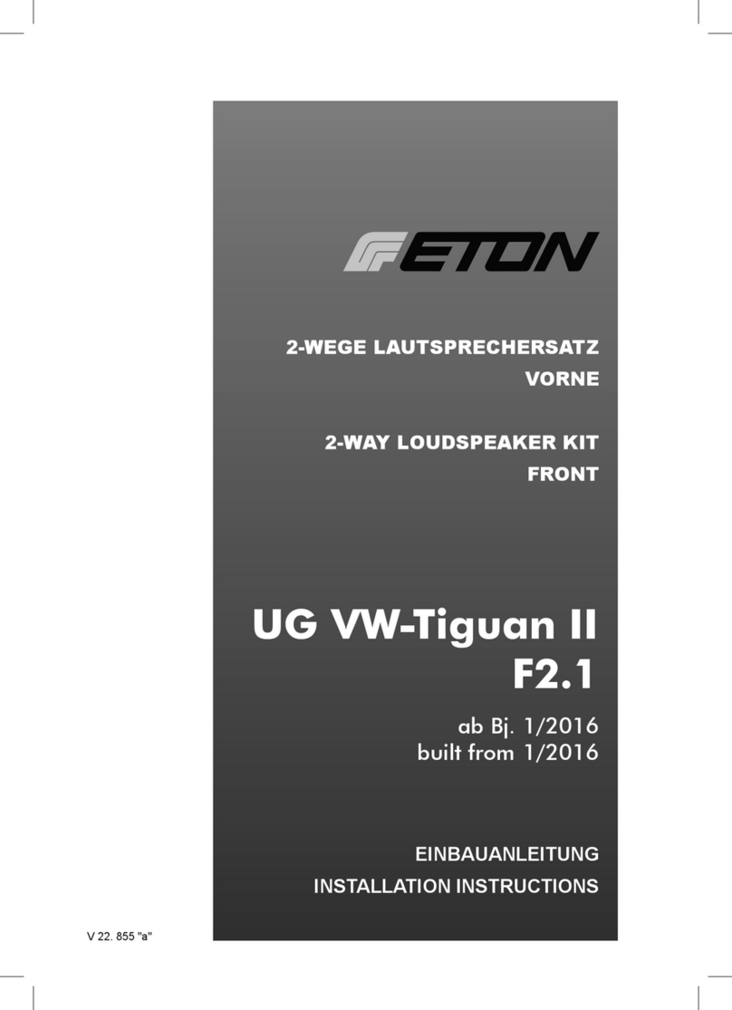 Eton UG VW-Tiguan II F2.1 installation instructions