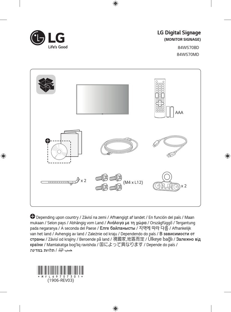 LG 84WS70BD User manual