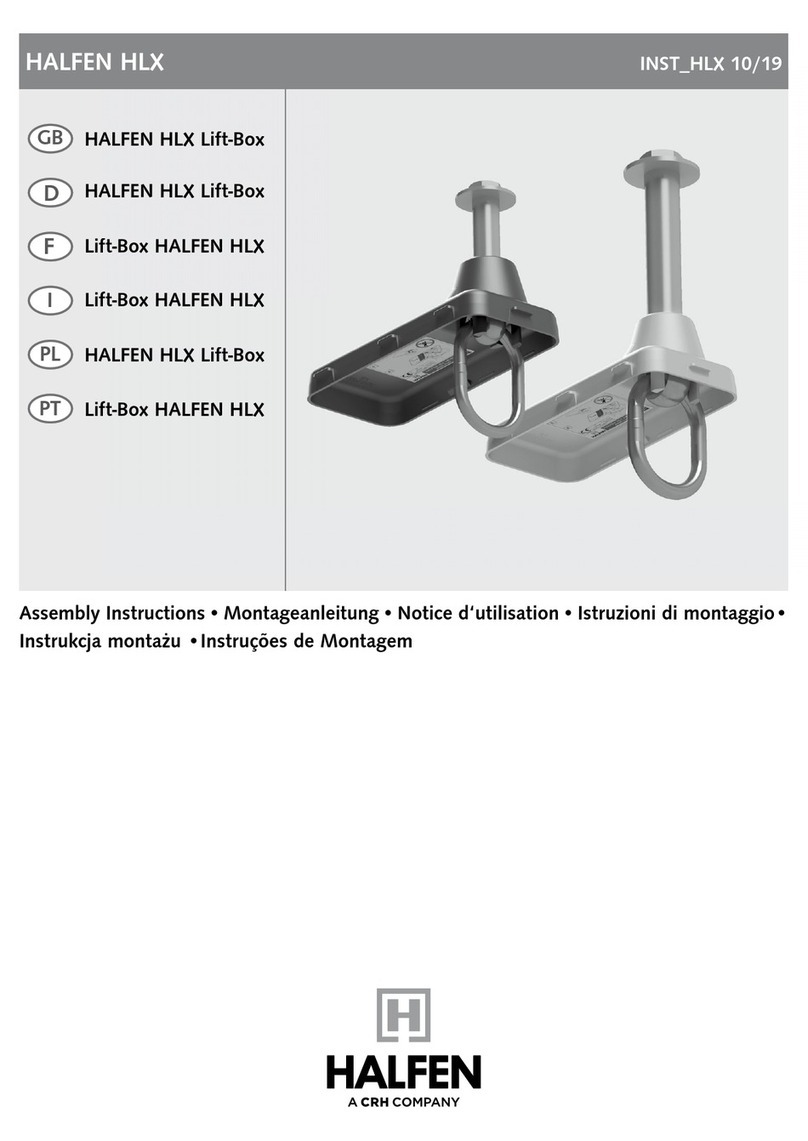 Halfen HLX Series Assembly instructions