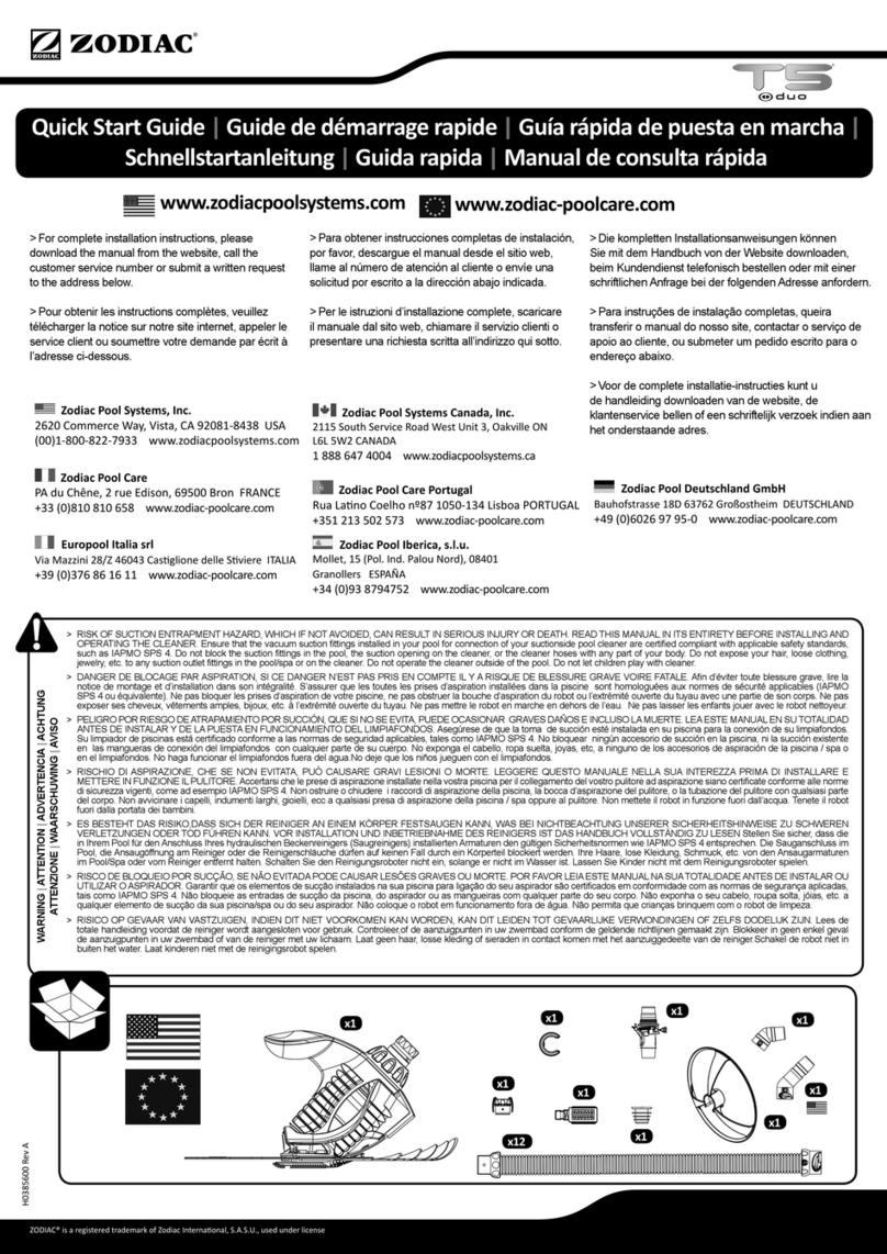 Zodiac T5 Duo User manual