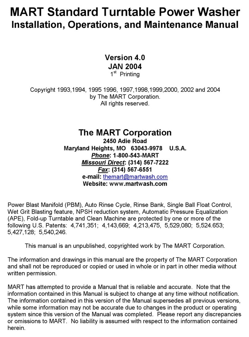Mart Cyclone 30 Series Installation, operation and maintenance manual