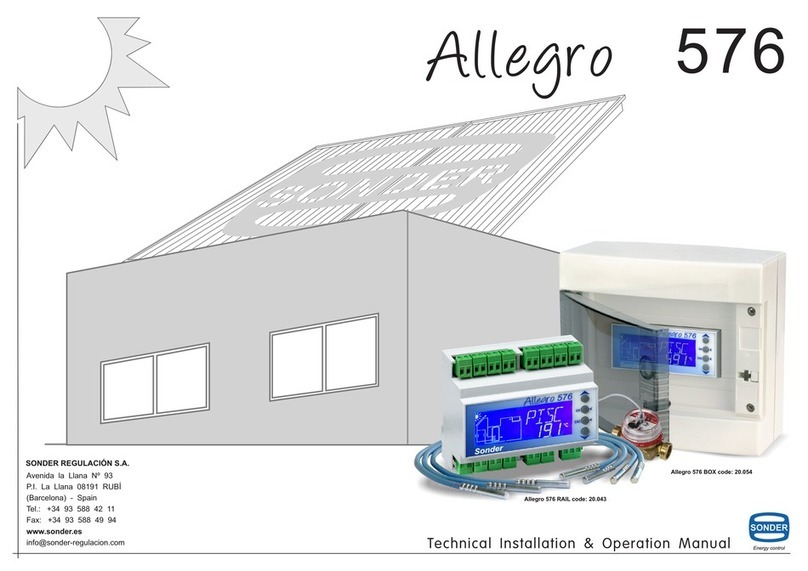 Sonder Allegro 576 Series Owner's manual
