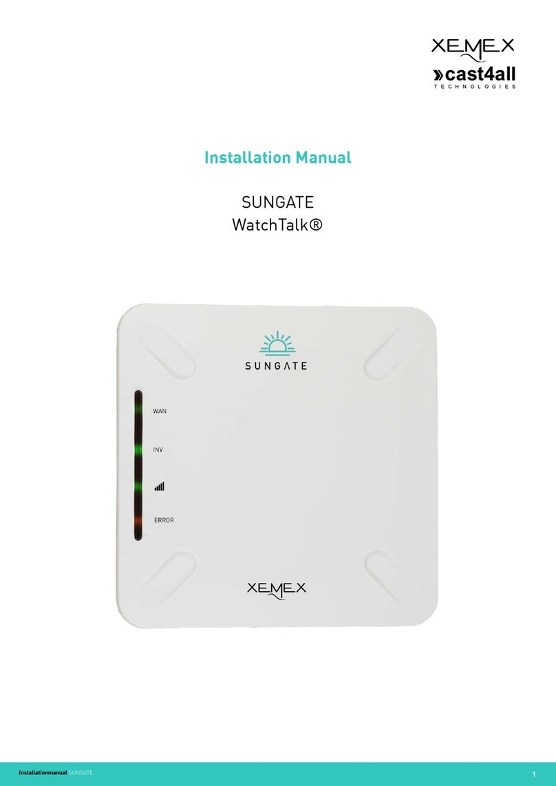 XEMEX SUNGATE WatchTalk installation manual