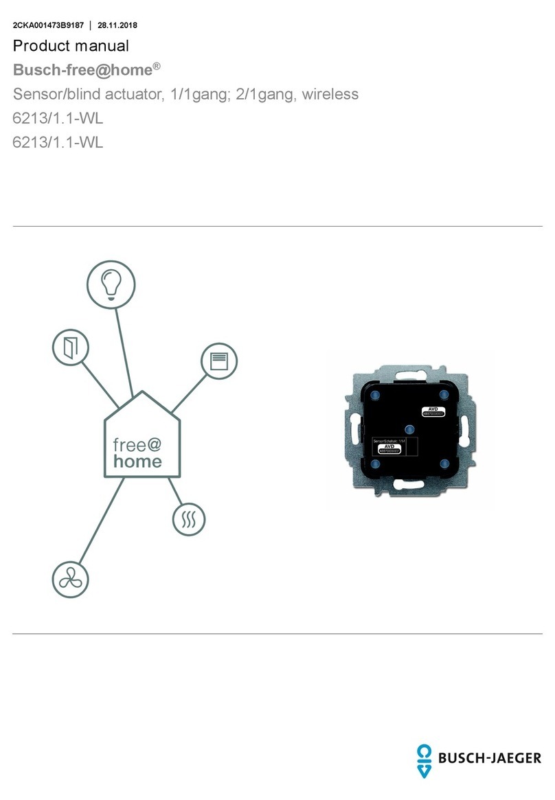 Busch-Jaeger Busch-free@home 6213/1.1-WL User manual