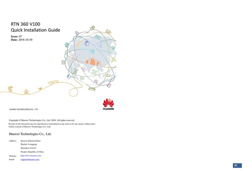 Huawei RTN 360 V100 User manual