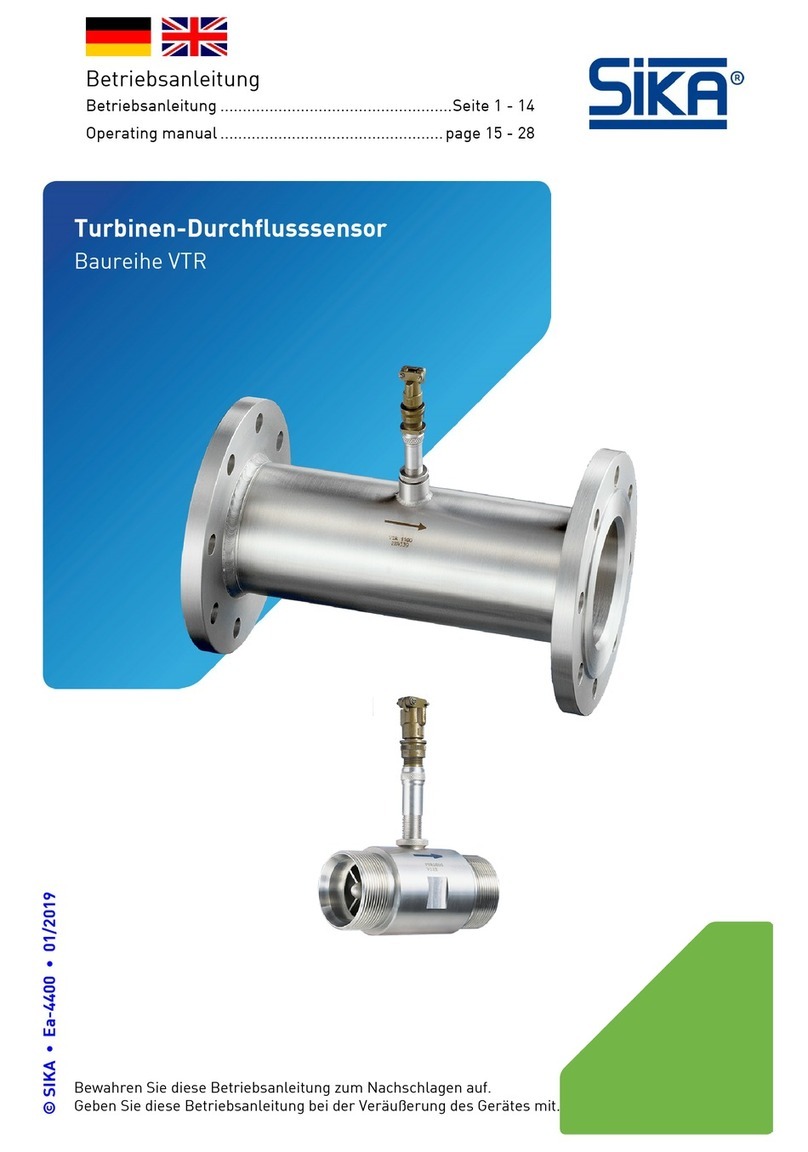 SIKA VTR Series operating manual