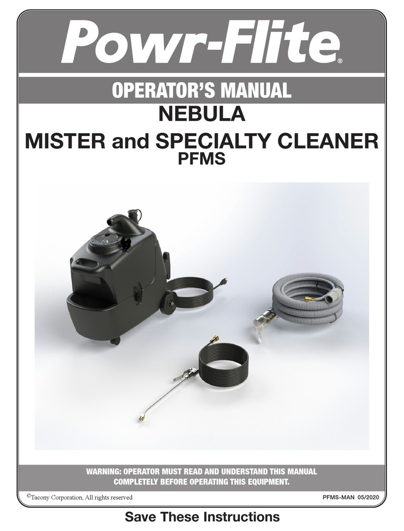 Tacony Powr-Flite NEBULA MISTER User manual