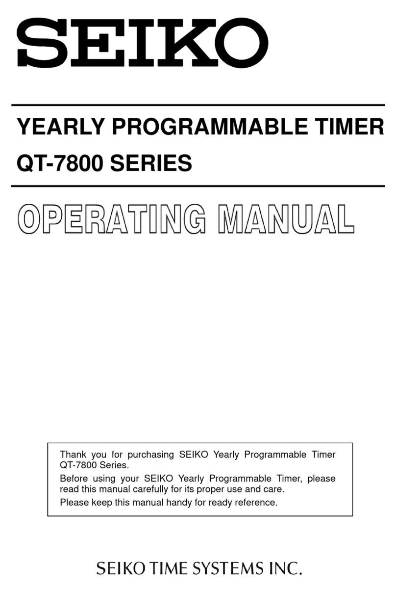 Seiko QT-7800 Series User manual