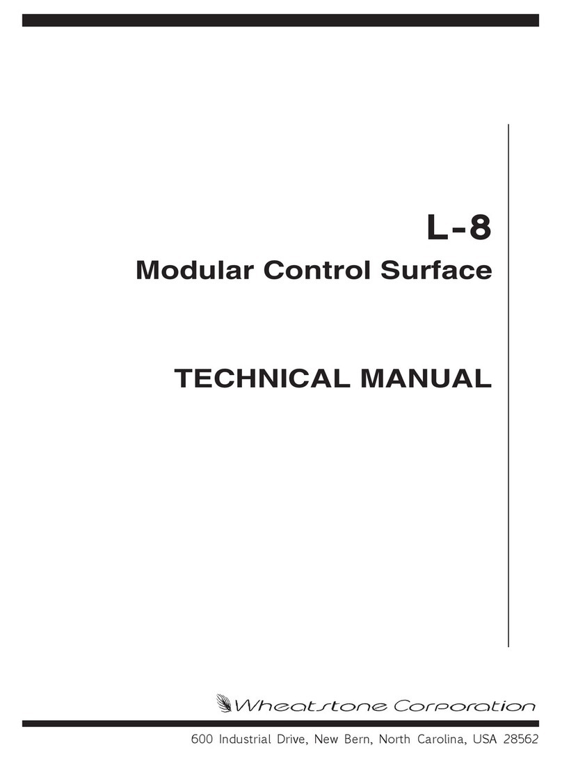 Wheatstone L-8 Technical manual