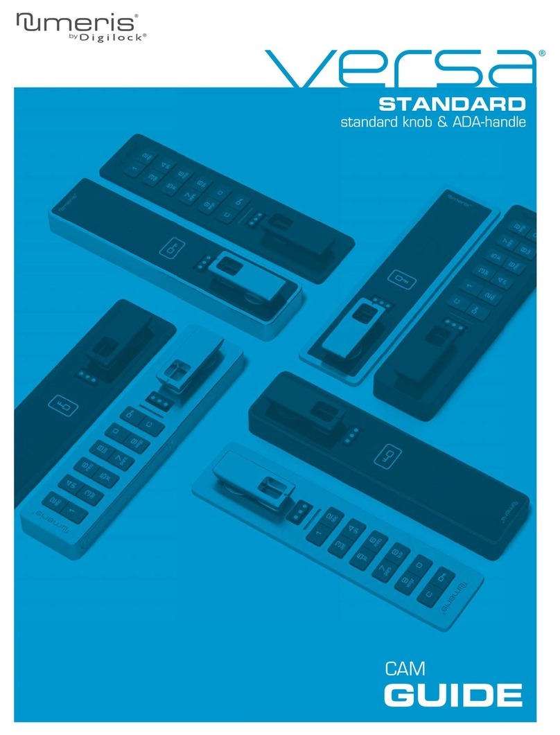 Digilock Numeris Versa Standard user guide Digilock Numeris Versa Standard user guide