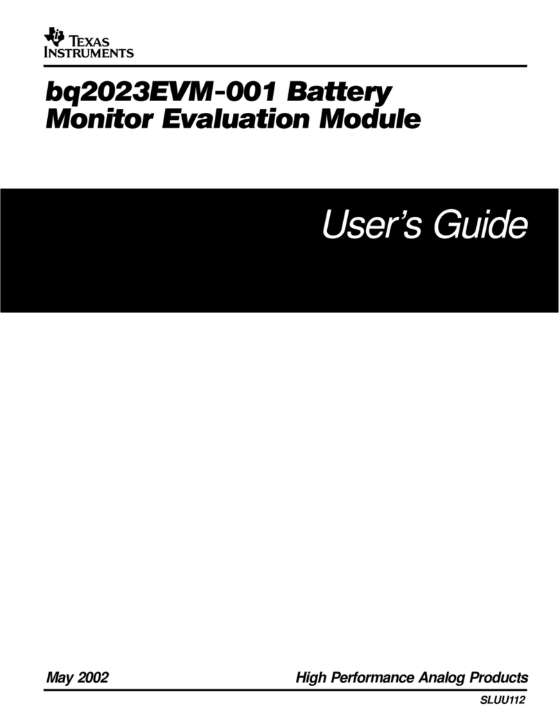Texas Instruments bq2023EVM-001 User manual