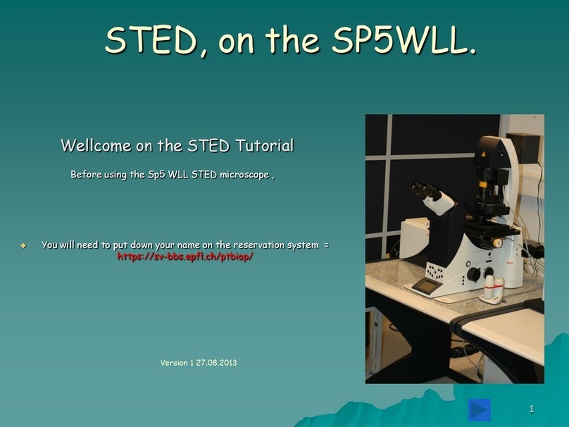 Leica Sp5 WLL STED Operation instructions