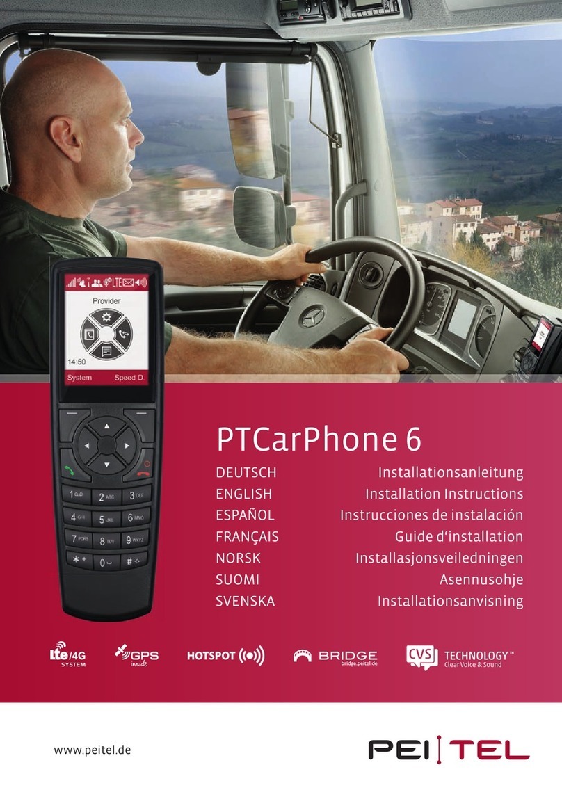 peitel PTCarPhone 6 installation instructions